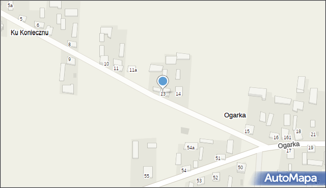 Ogarka, Ogarka, 13, mapa Ogarka