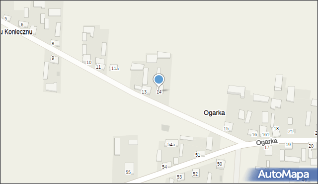 Ogarka, Ogarka, 14, mapa Ogarka