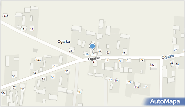 Ogarka, Ogarka, 16a, mapa Ogarka
