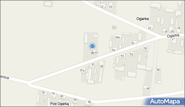 Ogarka, Ogarka, 55, mapa Ogarka