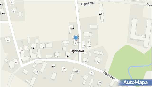 Ogartowo, Ogartowo, 13, mapa Ogartowo