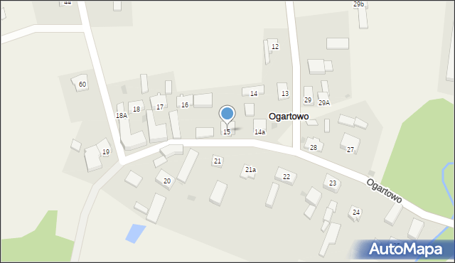 Ogartowo, Ogartowo, 15, mapa Ogartowo