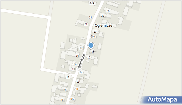 Ogiernicze, Ogiernicze, 18A, mapa Ogiernicze