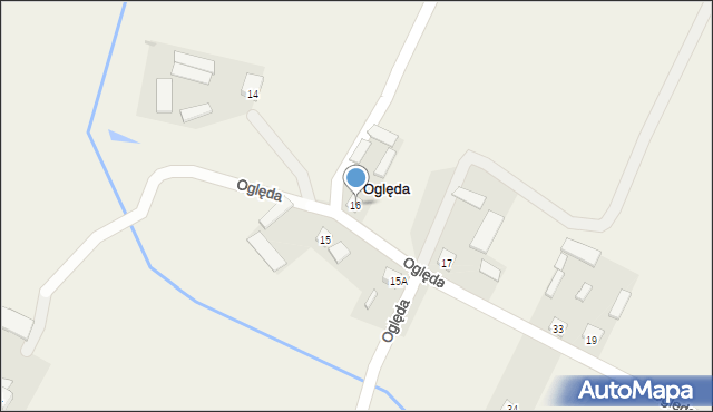 Oględa, Oględa, 16, mapa Oględa