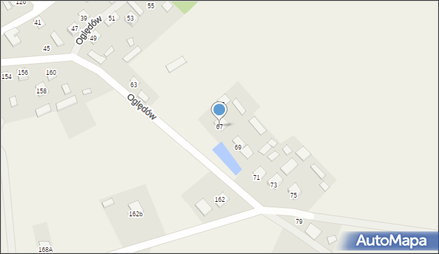 Oględów, Oględów, 67, mapa Oględów
