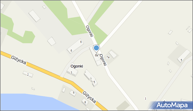 Ogonki, Ogonki, 6a, mapa Ogonki