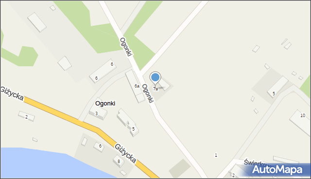 Ogonki, Ogonki, 7a, mapa Ogonki