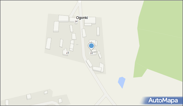 Ogonki, Ogonki, 12, mapa Ogonki