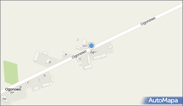 Ogonowo, Ogonowo, 32B, mapa Ogonowo
