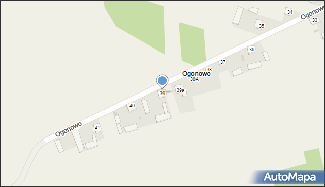 Ogonowo, Ogonowo, 39, mapa Ogonowo