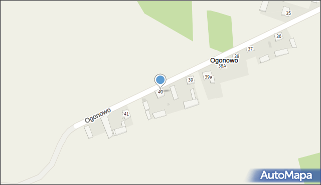 Ogonowo, Ogonowo, 40, mapa Ogonowo