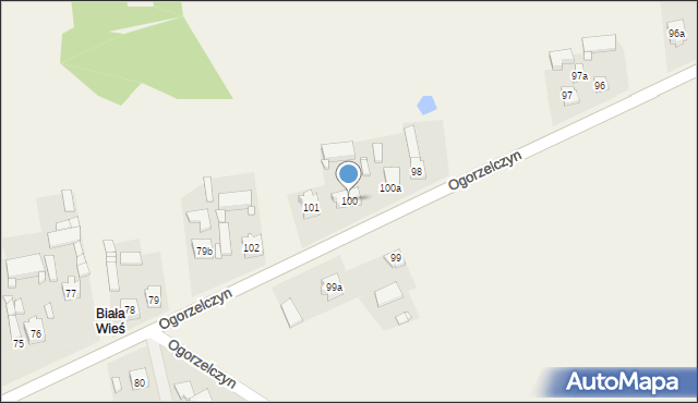 Ogorzelczyn, Ogorzelczyn, 100, mapa Ogorzelczyn