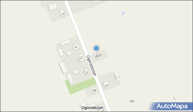 Ogorzelczyn, Ogorzelczyn, 12a, mapa Ogorzelczyn