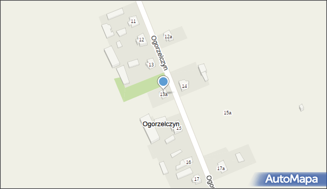 Ogorzelczyn, Ogorzelczyn, 13a, mapa Ogorzelczyn