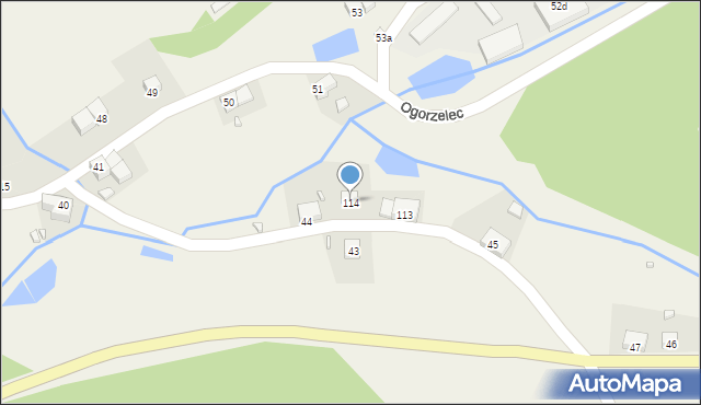 Ogorzelec, Ogorzelec, 114, mapa Ogorzelec