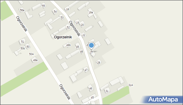 Ogorzelnik, Ogorzelnik, 27, mapa Ogorzelnik