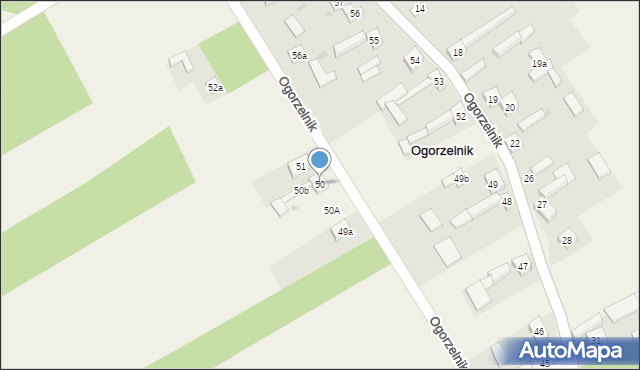 Ogorzelnik, Ogorzelnik, 50, mapa Ogorzelnik