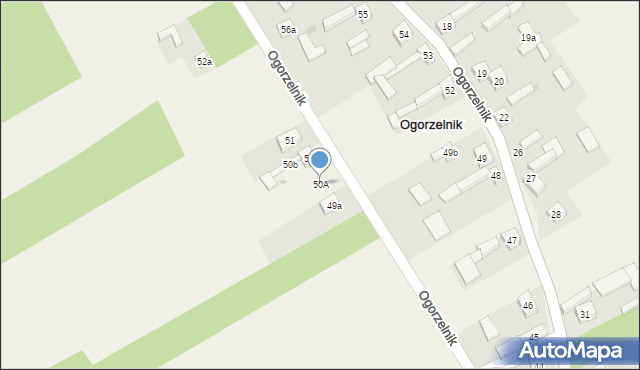 Ogorzelnik, Ogorzelnik, 50A, mapa Ogorzelnik