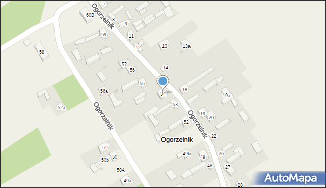 Ogorzelnik, Ogorzelnik, 54, mapa Ogorzelnik