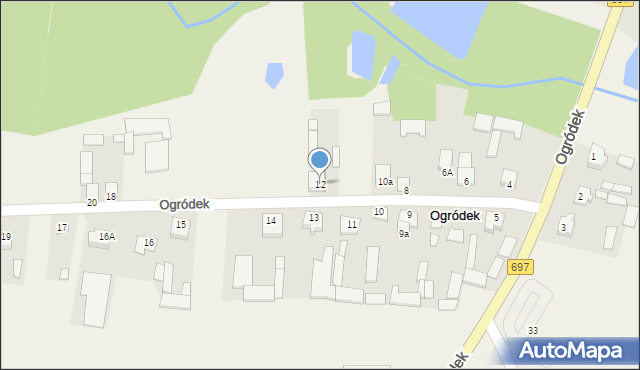 Ogródek, Ogródek, 12, mapa Ogródek