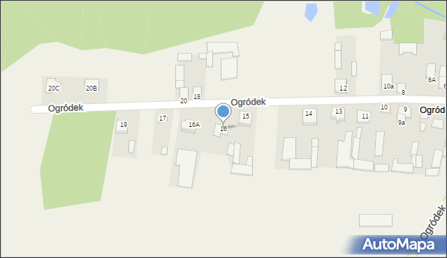 Ogródek, Ogródek, 16, mapa Ogródek