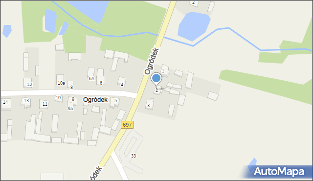 Ogródek, Ogródek, 2, mapa Ogródek