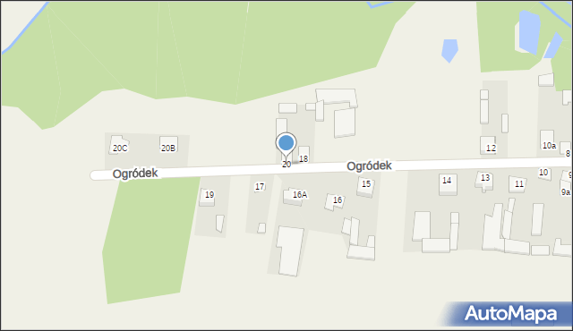 Ogródek, Ogródek, 20, mapa Ogródek