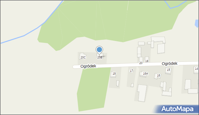 Ogródek, Ogródek, 20B, mapa Ogródek