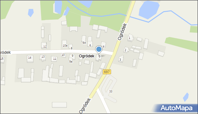 Ogródek, Ogródek, 5, mapa Ogródek