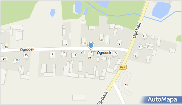 Ogródek, Ogródek, 9, mapa Ogródek