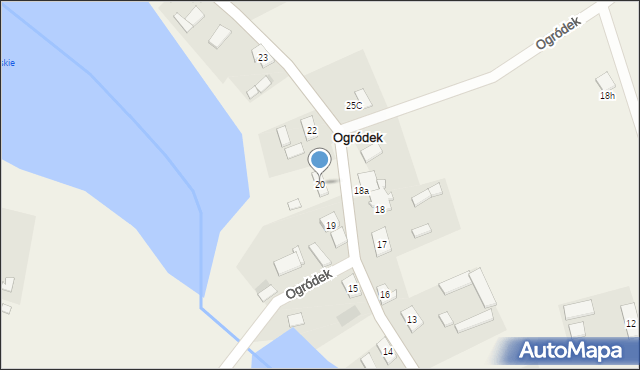 Ogródek, Ogródek, 20, mapa Ogródek