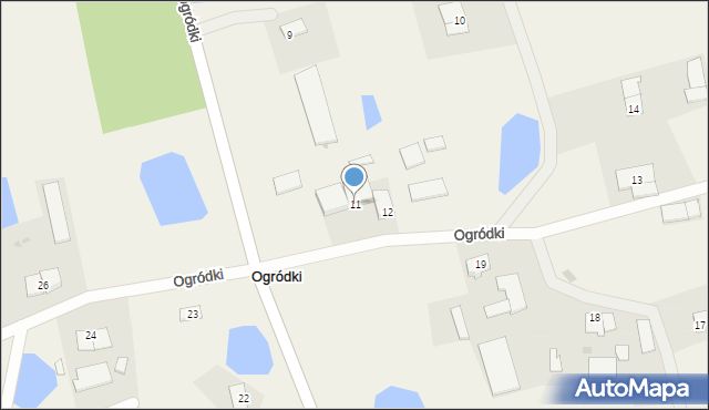 Ogródki, Ogródki, 11, mapa Ogródki