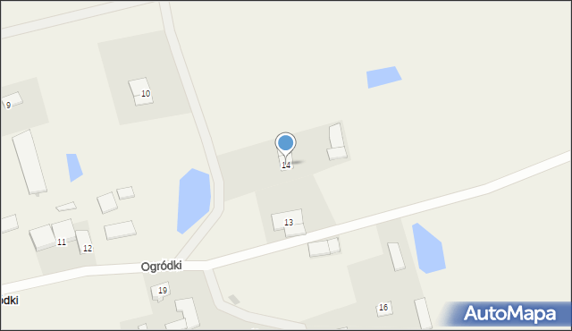 Ogródki, Ogródki, 14, mapa Ogródki