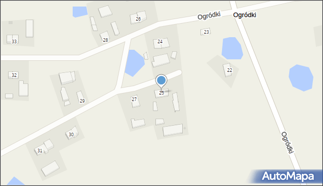 Ogródki, Ogródki, 25, mapa Ogródki