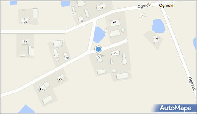 Ogródki, Ogródki, 27, mapa Ogródki