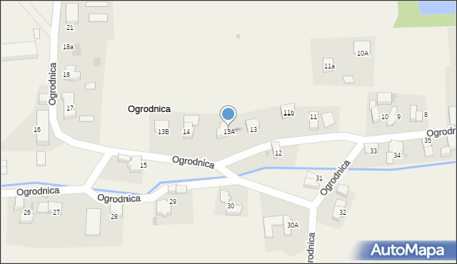 Ogrodnica, Ogrodnica, 13A, mapa Ogrodnica