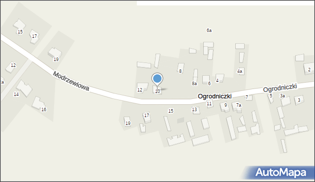 Ogrodniczki, Ogrodniczki, 10, mapa Ogrodniczki