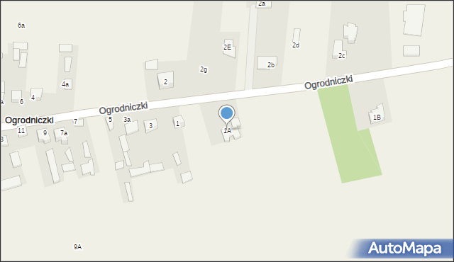 Ogrodniczki, Ogrodniczki, 1A, mapa Ogrodniczki