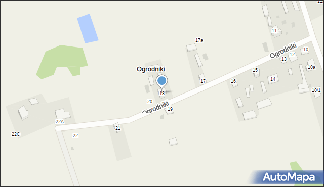 Ogrodniki, Ogrodniki, 18, mapa Ogrodniki