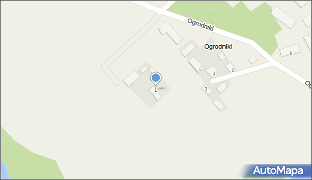 Ogrodniki, Ogrodniki, 1, mapa Ogrodniki