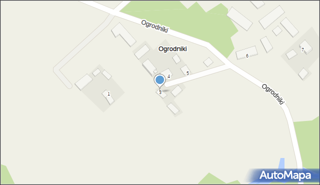 Ogrodniki, Ogrodniki, 3, mapa Ogrodniki