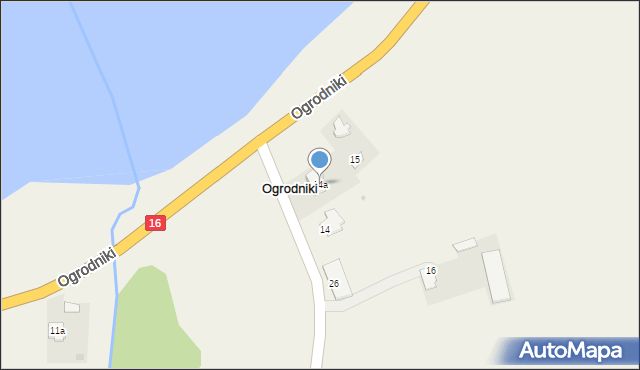 Ogrodniki, Ogrodniki, 14a, mapa Ogrodniki