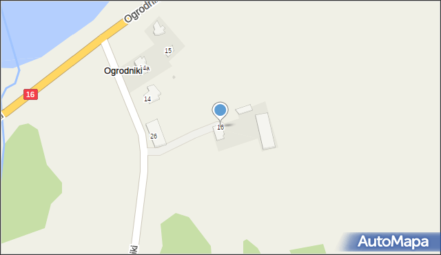 Ogrodniki, Ogrodniki, 16, mapa Ogrodniki