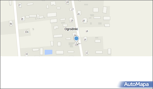 Ogrodniki, Ogrodniki, 11a, mapa Ogrodniki