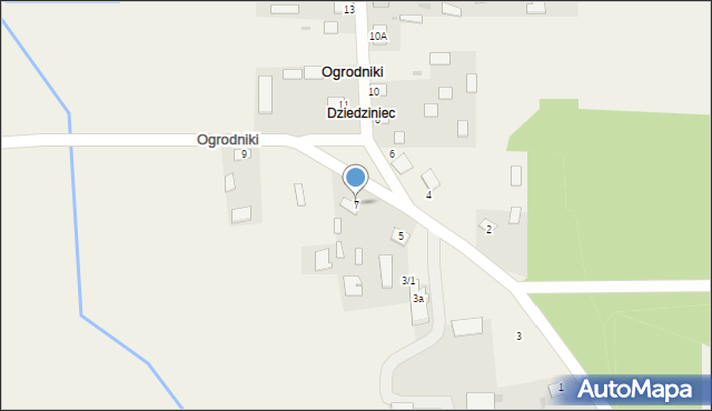 Ogrodniki, Ogrodniki, 7, mapa Ogrodniki