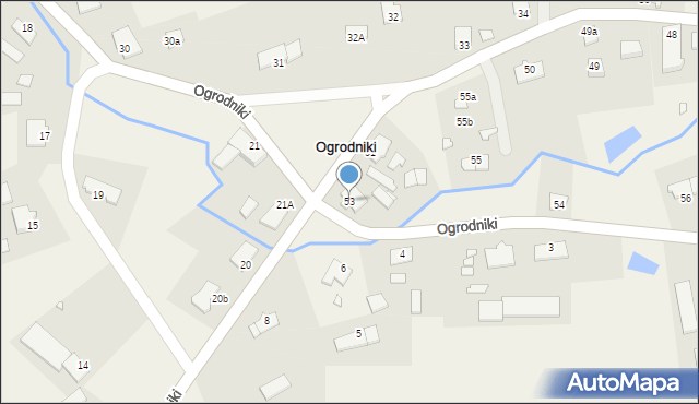 Ogrodniki, Ogrodniki, 53, mapa Ogrodniki