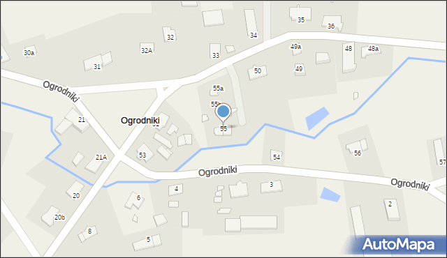 Ogrodniki, Ogrodniki, 55, mapa Ogrodniki