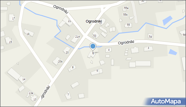 Ogrodniki, Ogrodniki, 6, mapa Ogrodniki