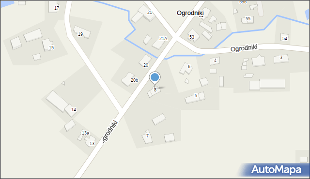 Ogrodniki, Ogrodniki, 8, mapa Ogrodniki