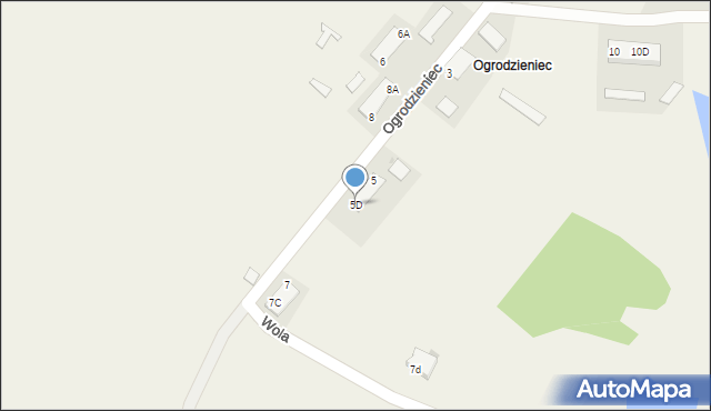 Ogrodzieniec, Ogrodzieniec, 5D, mapa Ogrodzieniec